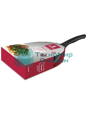 Сковорода ВОК Rondell Escurion RDA-870, 28 см, съемная ручка, с крышкой, черный