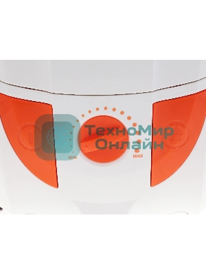 Пылесос Centek CT-2503 белый/оранжевый, 400/2000 Вт, уборка сухая, пылесборник мешок 2.5 л