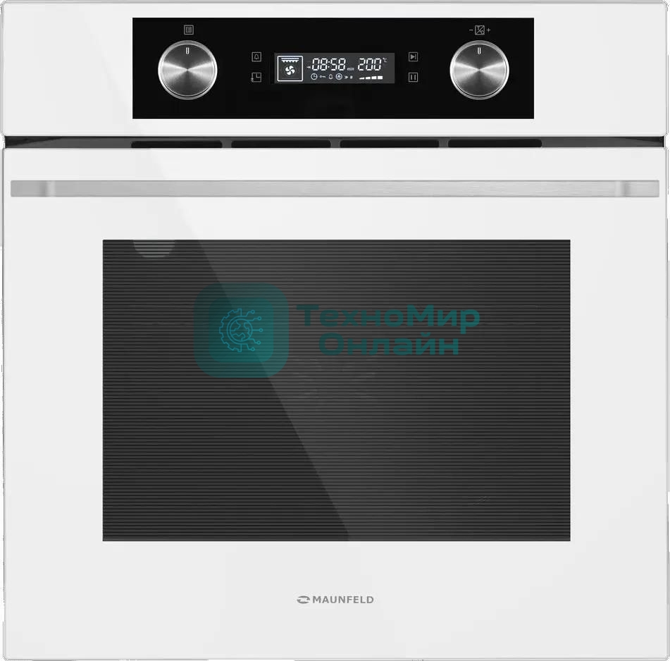 Шкаф духовой электрический Maunfeld AEOH60102W, 60л, дверца с 3 стеклами, белый