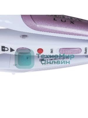 Мультистайлер DELTA LUX DL-0632 белый/сиреневый, 32 мм, 180 °C, 1 режим