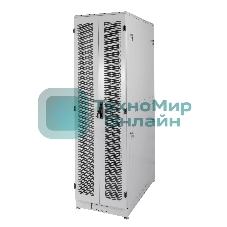 Шкаф серверный напольный 48U (600 1000) дверь перфорированная, задние двойные перфорированные