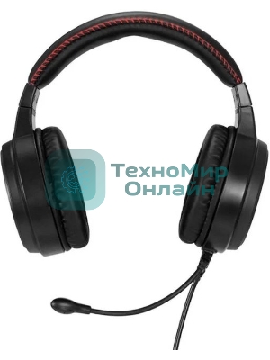 Гарнитура ExeGate Gaming HS-520G чёрный, проводная, 2 x mini jack 3.5 мм + USB, подсветка, регулятор громкости