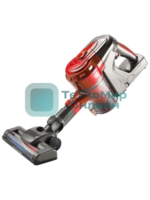 Пылесос вертикальный Kelli KL-8022 красный, питание от аккумулятора, 250 Вт, уборка сухая, пылесборник 1 л