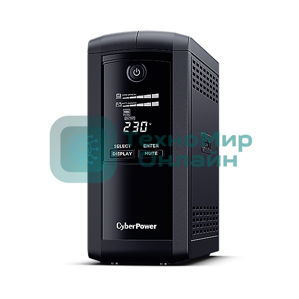 Источник бесперебойного питания UPS CyberPower VP700EILCD Line-Interactive 700VA/390W USB/RS-232/RJ11/45 (6 IEC С13)