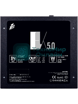Блок питания 1STPLAYER FK 500W, 500Вт, 120мм, черный