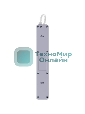 Удлинитель с сетевым фильтром Defender DFS 131, белый, 5 розеток, 1.5 м.