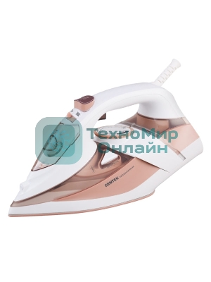 Утюг Centek CT-2322 белый/бежевый, 2800 Вт, 50 г/мин, 190 г/мин, 350 мл
