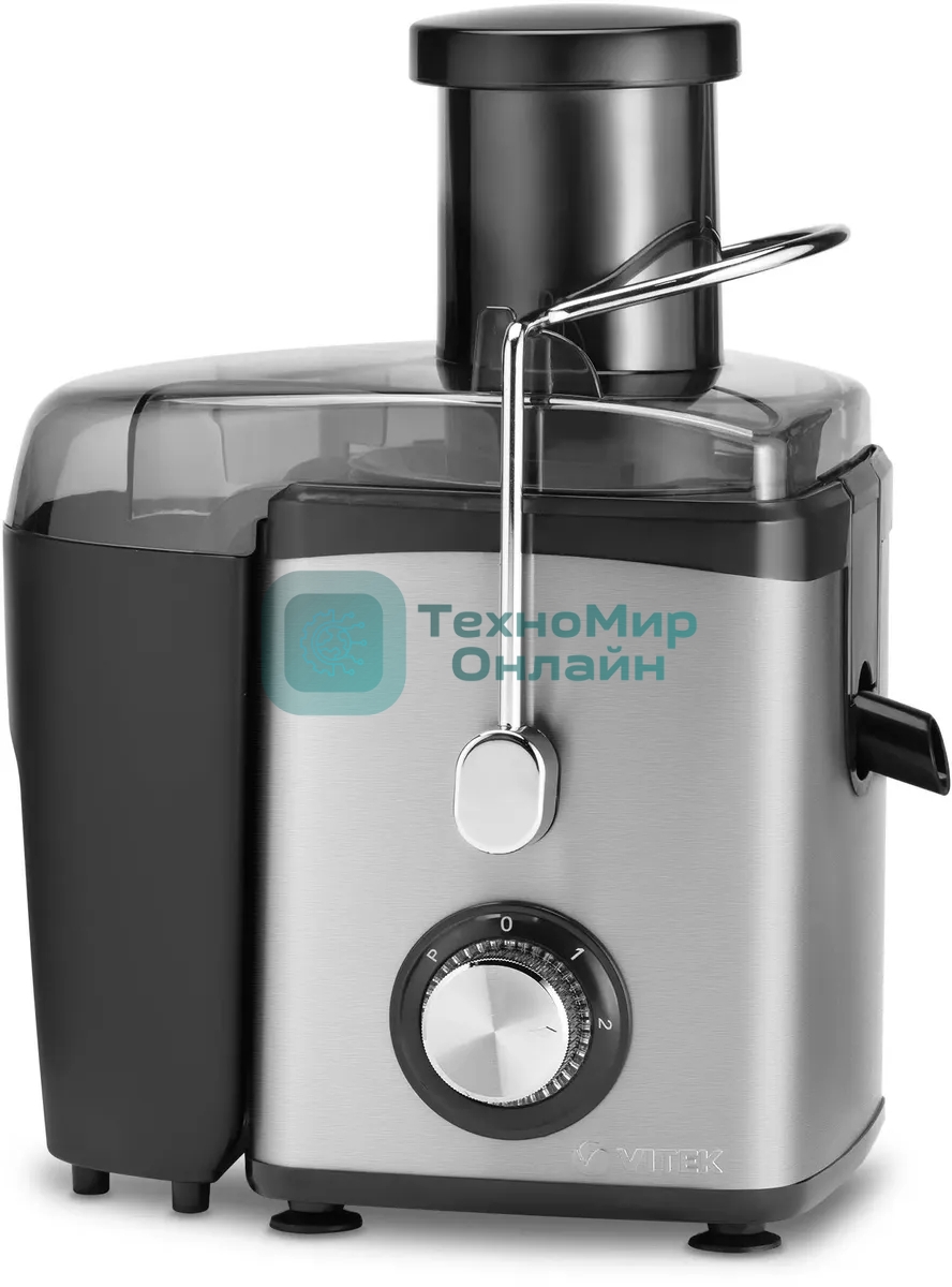 Соковыжималка центробежная Vitek VT-3653 1000 Вт, стальной