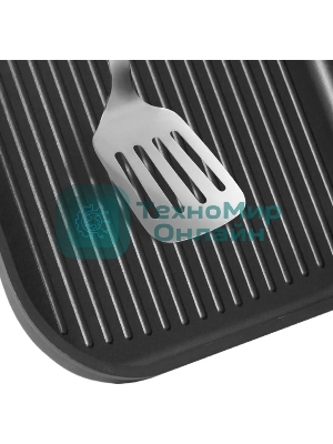 Сковорода-гриль Rondell Craft RDA-1485, 28 см, 28x28, антипригарное покрытие, черный