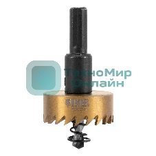 Коронка по металлу Denzel HSS, 35 мм, нитридтитановое покрытие