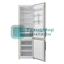 Холодильник Centek CT-1723 бежевый двухкамерный 254/85 л морозилка снизу, No Frost