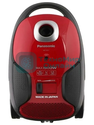 Пылесос Panasonic MC-CJ911R красный/черный, 380/1900 Вт, уборка сухая, пылесборник мешок 6 л