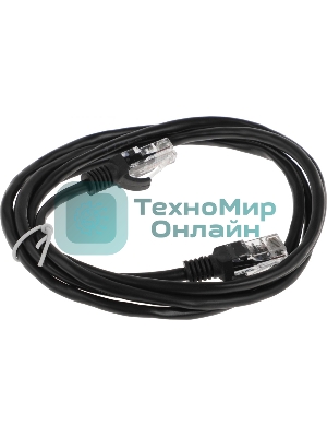 Патч-корд Premier PP12-1.5M/BK 1000Гбит/с UTP 4 пары cat.5E CCA molded 1.5м черный RJ-45 (m)-RJ-45 (m)