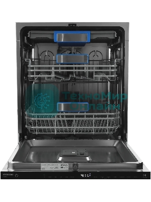 Встраиваемая посудомоечная машина Hyundai HBD 665, нержавеющая сталь, 59.8 см, 16 компл., 47 дБ, класс A+++