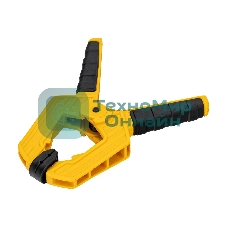 Струбцина клещеобразная Denzel усиленная 80 х 60 мм, двухкомпонентные рукоятки