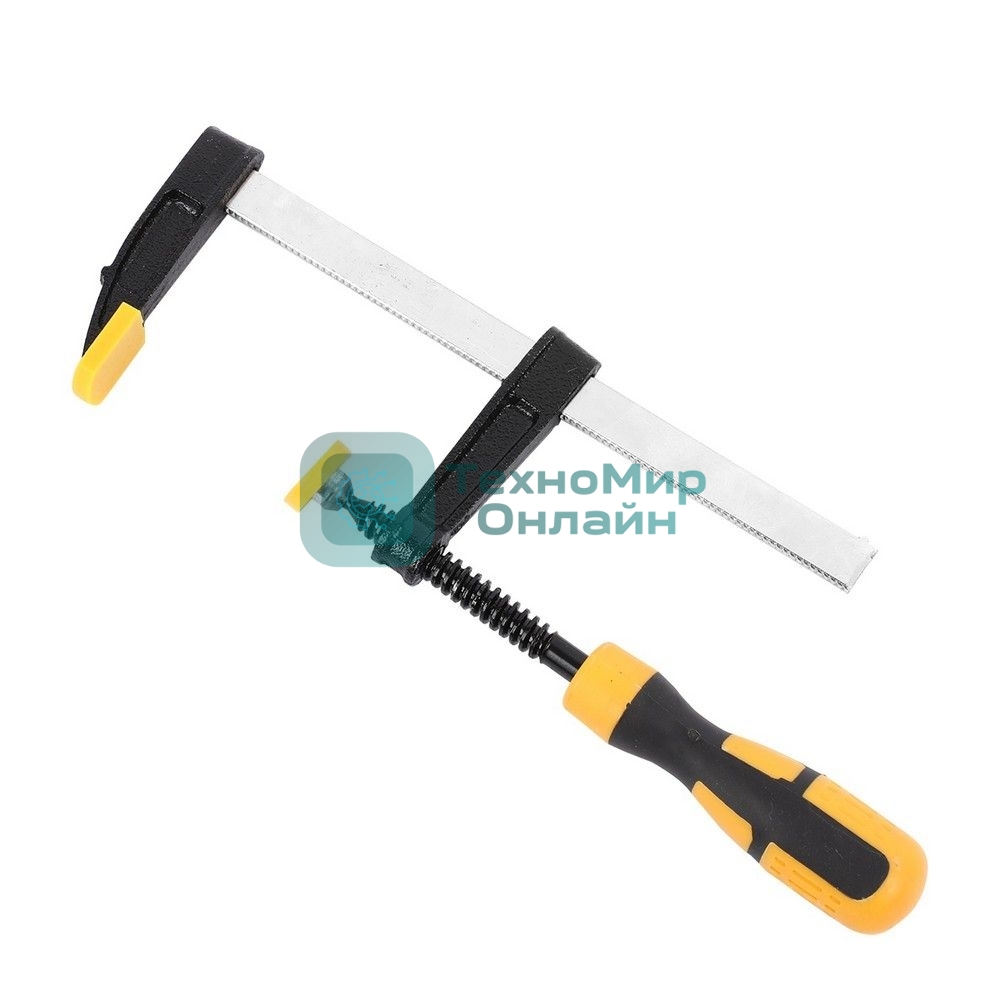 Струбцина F-образная Deli DL110830 300x80 мм, макс. усилие зажима 1500N, резьба 9,5мм