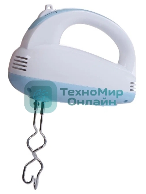 Миксер Maxwell MW-1360(W) Мощность 300 Вт.5 скорост. режимов.Номинальная потребляемая мощность 120 В