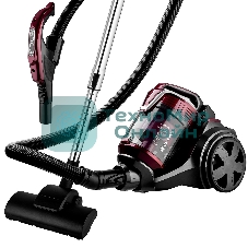 Пылесос BRAYER BR4211 черный/бордовый, 400/2200 Вт, уборка сухая, пылесборник контейнер, 3 л