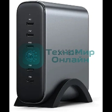 Сетевое зарядное устройство (адаптер питания) Satechi 200W USB-C 6-Port GaN Charger, 6xUSB Type-C (PD), до 200Вт, Серый ST-C200GM-EU