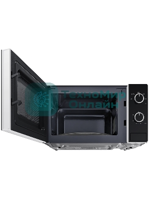 Микроволновая печь Samsung MS20A3010AH белый/черный, 20 л, 700 Вт, переключатели - поворотный механизм