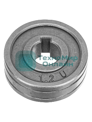 Подающий ролик Denzel U профиль под алюминиевую проволоку 1,0-1,2 мм, 2 шт