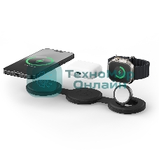 Переносное зарядное устройство Satechi Qi2 OntheGo 3-in-1 Wireless Charger, черный