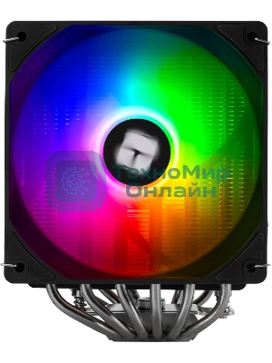 Кулер для процессора Thermalright Peerless Assassin 120 Digital Black ARGB (4-pin PWM, LED temp., 162mm, Ni/Cu, 6x6mm, ARGB, 2x120mm, 88.89CFM, 25.6dBA, 1850RPM, S: 1851, 1700, 1200, 115X, AM5, AM4, black)