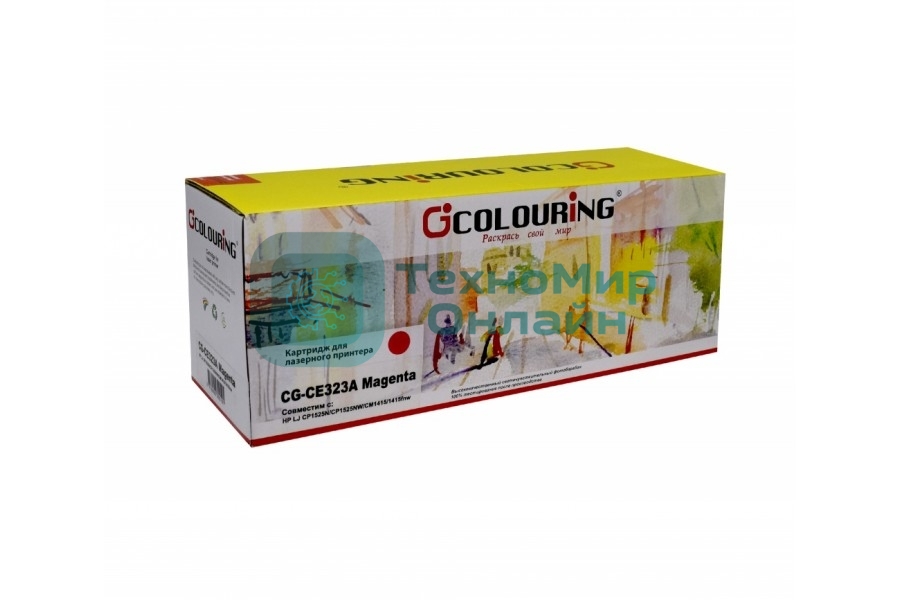 Картридж лазерный Colouring CG-CE323A пурпурный (1300 стр.) для принтеров HP LJ CP1525N/CP1525NW/CM1415/1415fnw