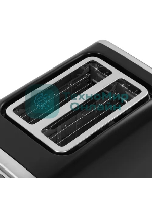 Тостер BQ T4002, 850 Вт, 7 степеней поджаривания, стальной/черный