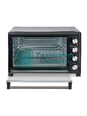 Мини-печь Hyundai MIO-HY076 45л. 2000Вт серебристый/черный