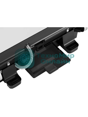 Гриль электрический Hyundai HYG-4046 2200Вт черный/серебристый