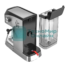 Кофеварка рожкового типа электрическая Endever Costa-1089, объем-1,2л, стальной/черный, мощность 1350 Вт, давление 20 бар