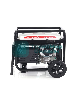 Электрогенератор бензиновый Интерскол ЭБ-7500Э, 6.5 кВт, 90 дБ, 95 кг
