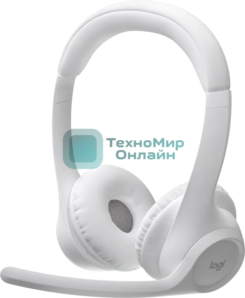 Гарнитура Logitech Zone 300 белый, беспроводная, Bluetooth, до 16 ч