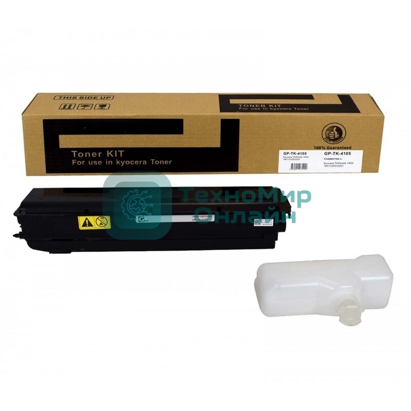 Картридж Тонер-туба GalaPrint GP-TK-4105 для принтеров Kyocera TASKalfa 1800/1801/2200/2201 с бункером отработанного тонера 15000 копий