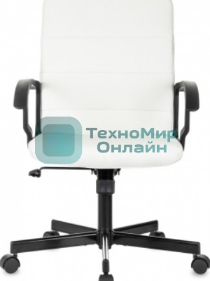 Кресло Бюрократ Triest белый, экокожа