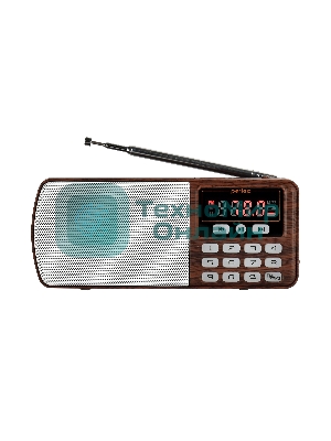 Радиоприемник PERFEO (PF_D0567) ЕГЕРЬ , коричневый