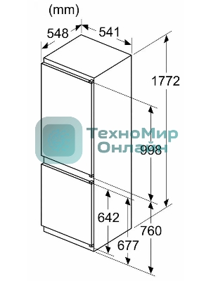 Холодильник Bosch KIN86NSE0 2-хкамерн. белый