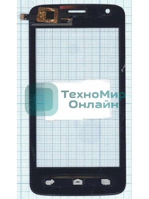 Сенсорное стекло (тачскрин) для Micromax Q325, черное