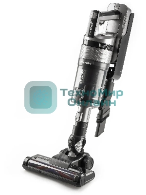 Пылесос вертикальный Coolfort CF-3000 серый, питание от аккумулятора, 135 Вт, уборка сухая, пылесборник 0.5 л, работа от АКБ max 35 мин.