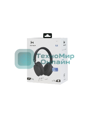 Беспроводные наушники Harper HB-715 черный, накладные, Bluetooth, складная конструкция, до 8 ч.