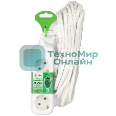 Удлинитель электрический ЭРА UDL-16-3100-E Greenline 3 розетки с заземлением 10м ПВС 3x1мм2