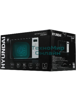 Микроволновая печь Hyundai HYM-D2077 белый, 20 л, 700 Вт, переключатели - сенсор