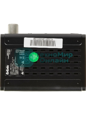 Приставка для цифрового ТВ BBK SMP025HDT2 черный, DVB-T2, DVB-T, HDMI, USB 2.0