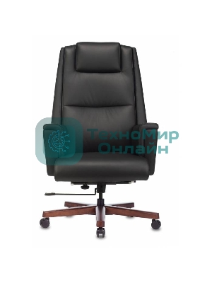Кресло Бюрократ DUKE черный, кожа