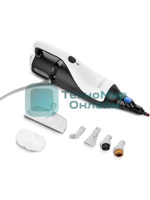 Швабра паровая Kitfort КТ-1066 1500Вт черный/белый