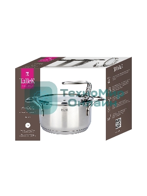 Кастрюля TalleR TR-17255 Инесс нержавеющая сталь 18/10, 1,5 л