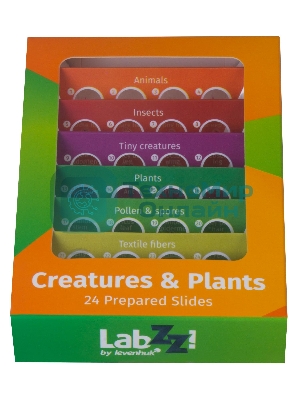 Набор микропрепаратов Levenhuk LABZZ CP24, существа и растения (72870)
