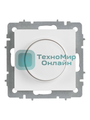 Светорегулятор IEK BR-D20-0600-K91 поворотно-нажимной СП BRITE СС10-1-0-БрАБ 600 Вт механизм арктич. бел.