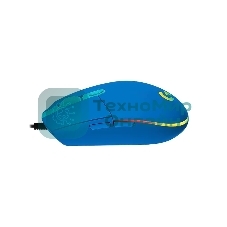 Мышь проводная Logitech G102 LIGHTSYNC синий, 8000 dpi, USB, кнопки - 6